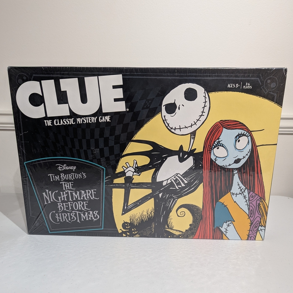 BNIB Disney Tim Burton's The Nightmare Before Christmas Clue Game